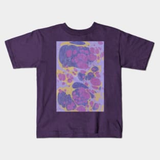 Ebru colored paper texture Kids T-Shirt